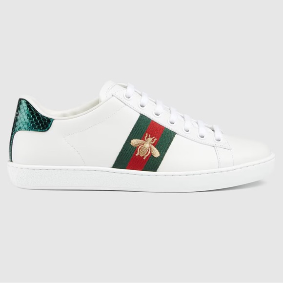 Gucci Ace Low Top Sneaker with Bee Size 36.5 or US 6.5 - Picture 6 of 16